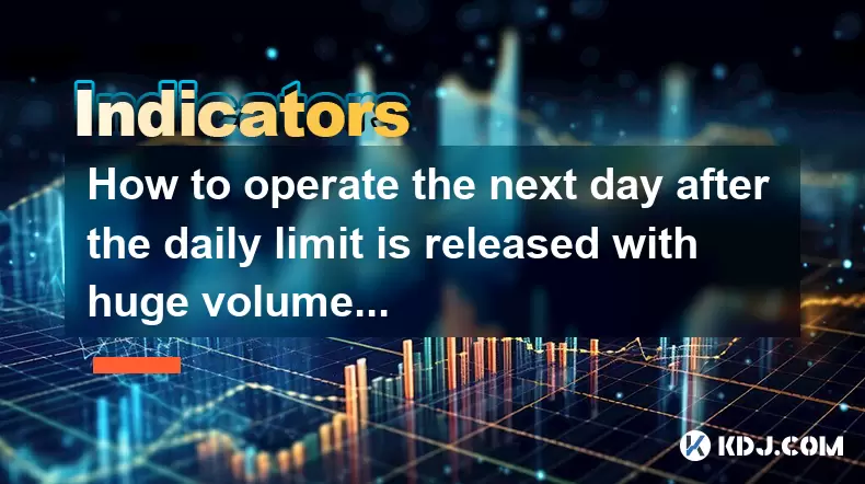 How to operate the next day after the daily limit is released with huge volume? How to operate the next day after the daily limit is released with huge volume?