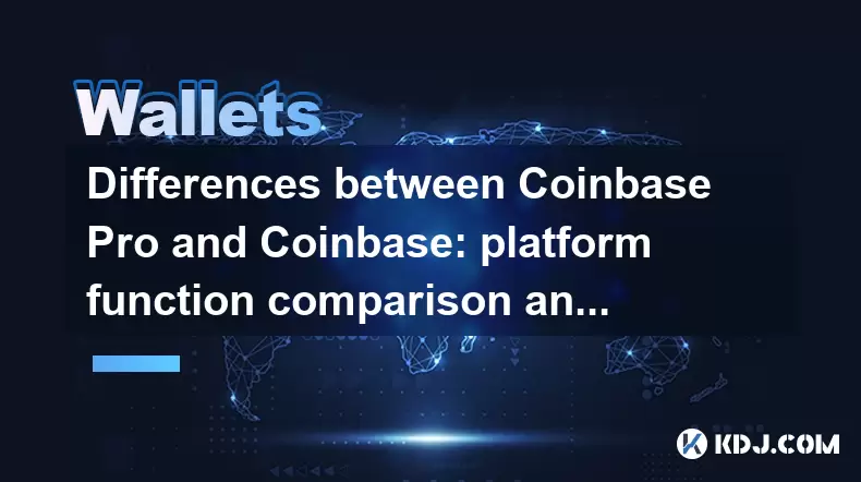 Différences entre Coinbase Pro et Coinbase: comparaison et analyse des fonctions de plate-forme Différences entre Coinbase Pro et Coinbase: comparaison et analyse des fonctions de plate-forme