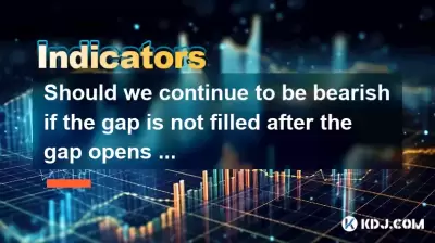 Should we continue to be bearish if the gap is not filled after the gap opens at a low level?