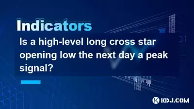Is a high-level long cross star opening low the next day a peak signal? Is a high-level long cross star opening low the next day a peak signal?