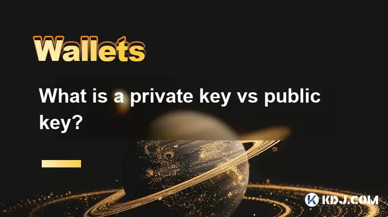 What is a private key vs public key? What is a private key vs public key?