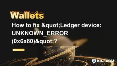 如何修復“ Ledger設備：UNKNOWN_ERROR（0x6A80）”？