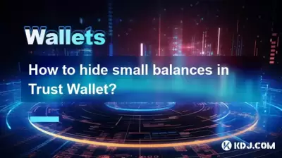 How to hide small balances in Trust Wallet?