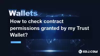 如何查看我的信託錢包授予的合同權限？