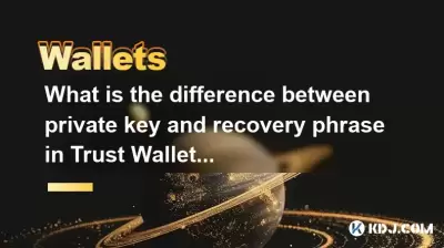 信任錢包中的私鑰和恢復短語有什麼區別？