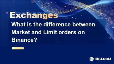Quelle est la différence entre le marché et les ordres de limite sur la binance?