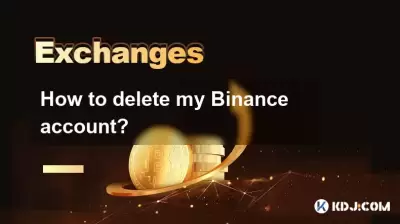 Comment supprimer mon compte Binance?