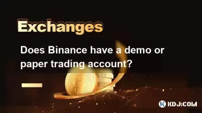 Binance a-t-il un compte de négociation de démo ou de papier?