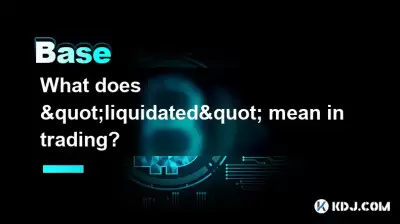 Que signifie "liquidé" dans le trading? Que signifie "liquidé" dans le trading?