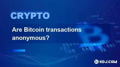 Sind Bitcoin Transaktionen anonym?