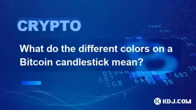 What do the different colors on a Bitcoin candlestick mean?