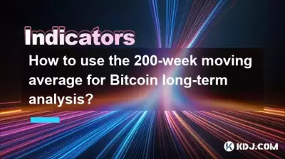 How to use the 200-week moving average for Bitcoin long-term analysis?