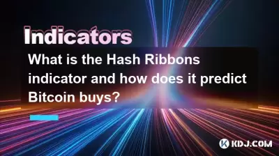 What is the Hash Ribbons indicator and how does it predict Bitcoin buys?