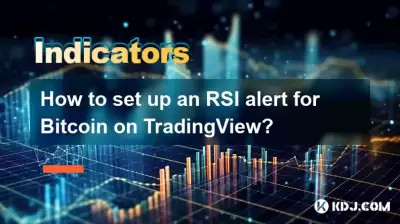 How to set up an RSI alert for Bitcoin on TradingView?