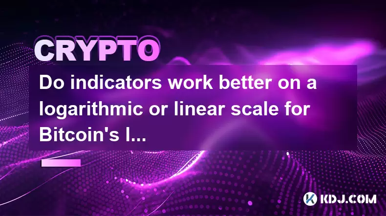对于Bitcoin的长期图表,指标在对数或线性尺度上的工作状态是否更好? 对于Bitcoin的长期图表,指标在对数或线性尺度上的工作状态是否更好?