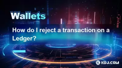 Comment rejeter une transaction sur un grand livre?