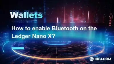 Comment activer Bluetooth sur le grand livre Nano X?