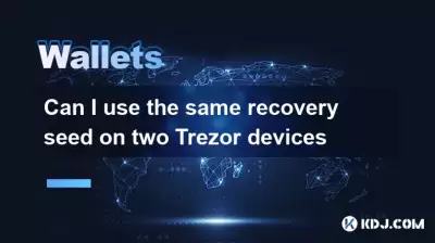 Puis-je utiliser la même graine de récupération sur deux appareils Trezor