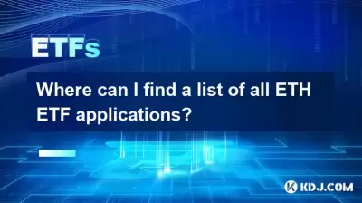 Où puis-je trouver une liste de toutes les applications ETH ETF? Où puis-je trouver une liste de toutes les applications ETH ETF?