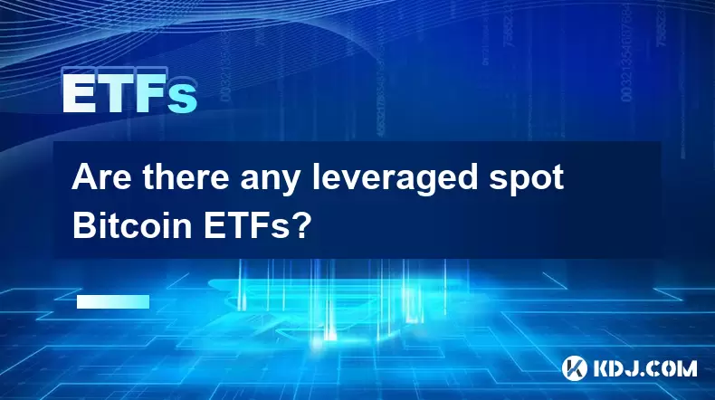Are there any leveraged spot Bitcoin ETFs? Are there any leveraged spot Bitcoin ETFs?