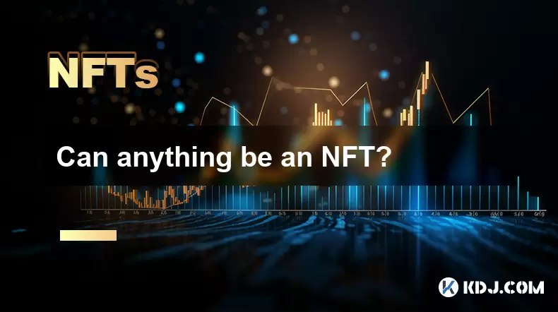 NFT가 될 수 있습니까? NFT가 될 수 있습니까?