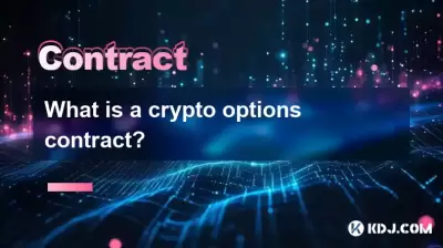 What is a crypto options contract?