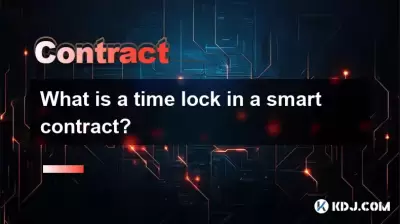 What is a time lock in a smart contract?