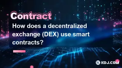 How does a decentralized exchange (DEX) use smart contracts?