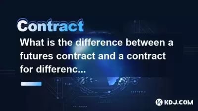 What is the difference between a futures contract and a contract for difference (CFD)?