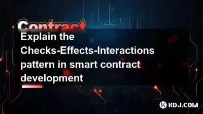 Explain the Checks-Effects-Interactions pattern in smart contract development