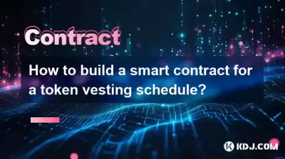 How to build a smart contract for a token vesting schedule?