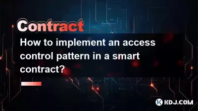 How to implement an access control pattern in a smart contract?