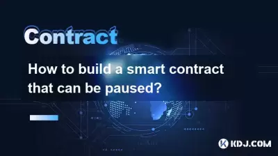 How to build a smart contract that can be paused?