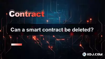 Can a smart contract be deleted?