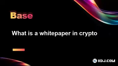 What is a whitepaper in crypto What is a whitepaper in crypto