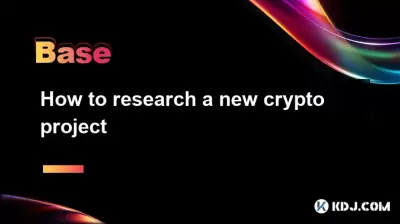 How to research a new crypto project How to research a new crypto project