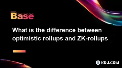 What is the difference between optimistic rollups and ZK-rollups What is the difference between optimistic rollups and ZK-rollups