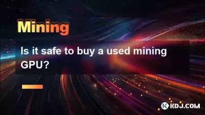 Ist es sicher, eine gebrauchte Bergbau -GPU zu kaufen? Ist es sicher, eine gebrauchte Bergbau -GPU zu kaufen?