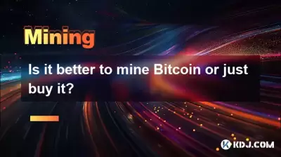Ist es besser, Bitcoin zu meinen oder es einfach zu kaufen? Ist es besser, Bitcoin zu meinen oder es einfach zu kaufen?