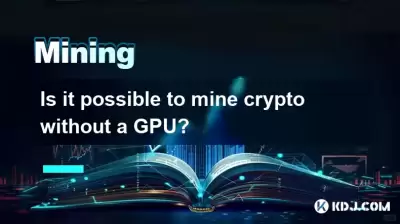 Ist es möglich, Krypto ohne GPU zu meinen?