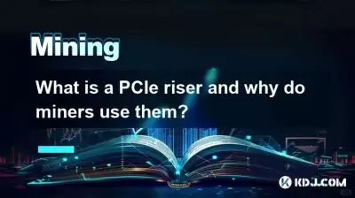 What is a PCIe riser and why do miners use them? What is a PCIe riser and why do miners use them?