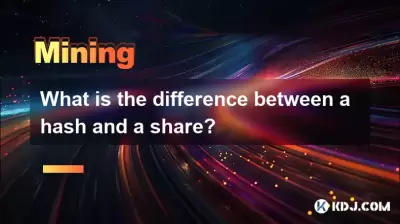 Was ist der Unterschied zwischen einem Hash und einem Anteil? Was ist der Unterschied zwischen einem Hash und einem Anteil?