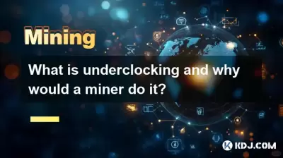 Was ist Underclocking und warum sollte ein Bergmann das tun? Was ist Underclocking und warum sollte ein Bergmann das tun?