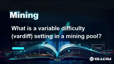 What is a variable difficulty (vardiff) setting in a mining pool? What is a variable difficulty (vardiff) setting in a mining pool?