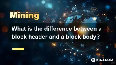 What is the difference between a block header and a block body?