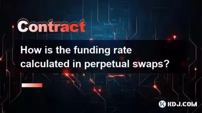 How is the funding rate calculated in perpetual swaps?