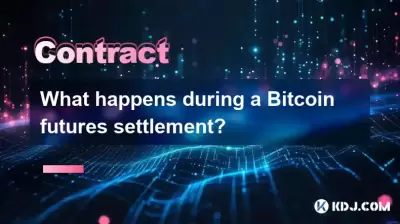 What happens during a Bitcoin futures settlement?