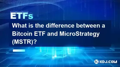 Bitcoin ETFとMicroStrategy（MSTR）の違いは何ですか？