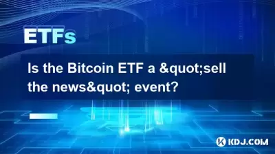 Ist das Bitcoin ETF ein Ereignis "Sell the News"? Ist das Bitcoin ETF ein Ereignis "Sell the News"?