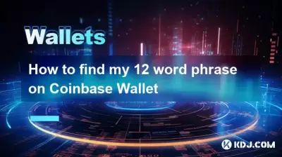 Comment trouver ma phrase de 12 mots sur le portefeuille Coinbase